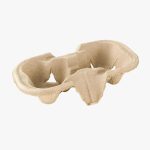 2 Cup Carrier Moulded Pulp Fibre