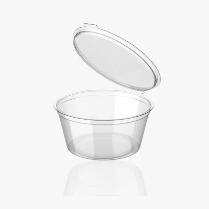 Clear Hinged Sauce Pot HD PP (2oz)
