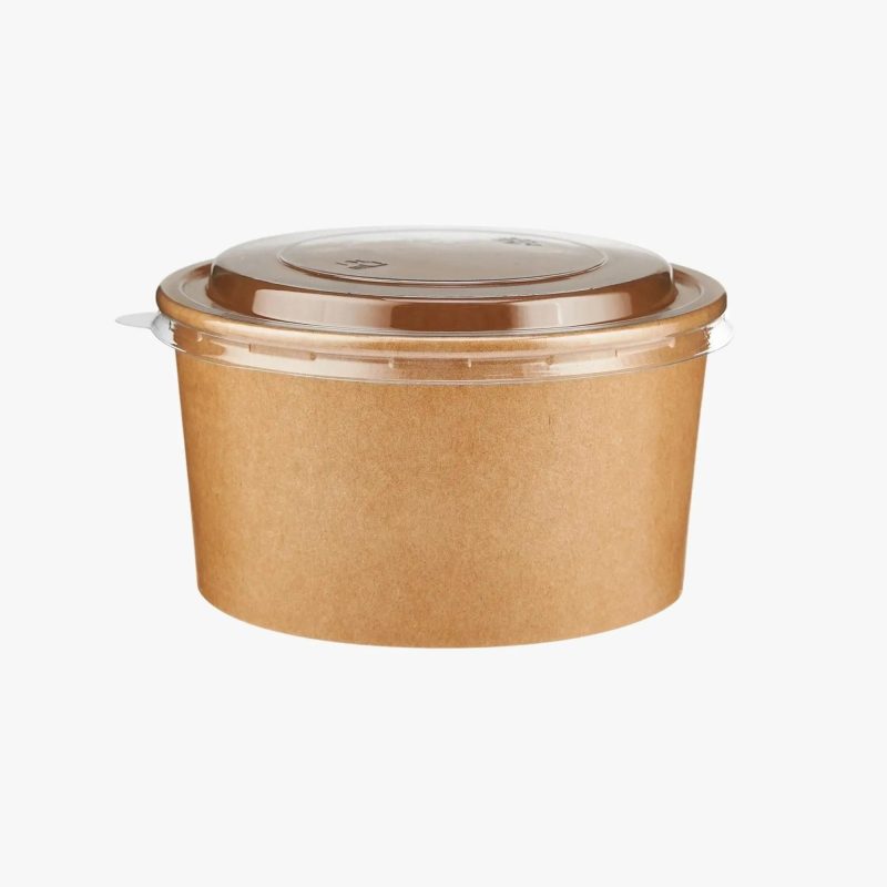 Salad Bowl Kraft Round Paper 34oz - 2